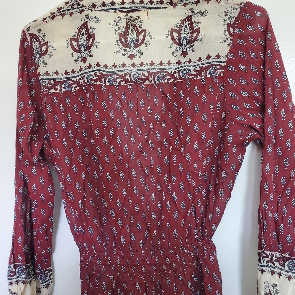 Bohemian Red Maxi Dress - Picture 5 of 7